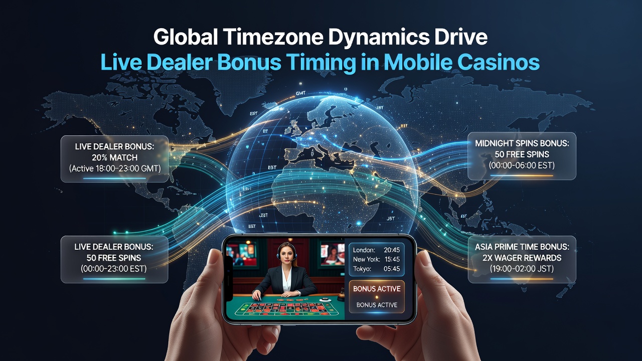Globale Zeitzonen und Live-Dealer-Aktivitäten in mobilen Casinos