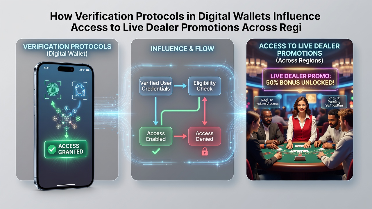Darstellung regionaler Unterschiede bei Wallet-Verifizierungen für Live-Dealer-Angebote