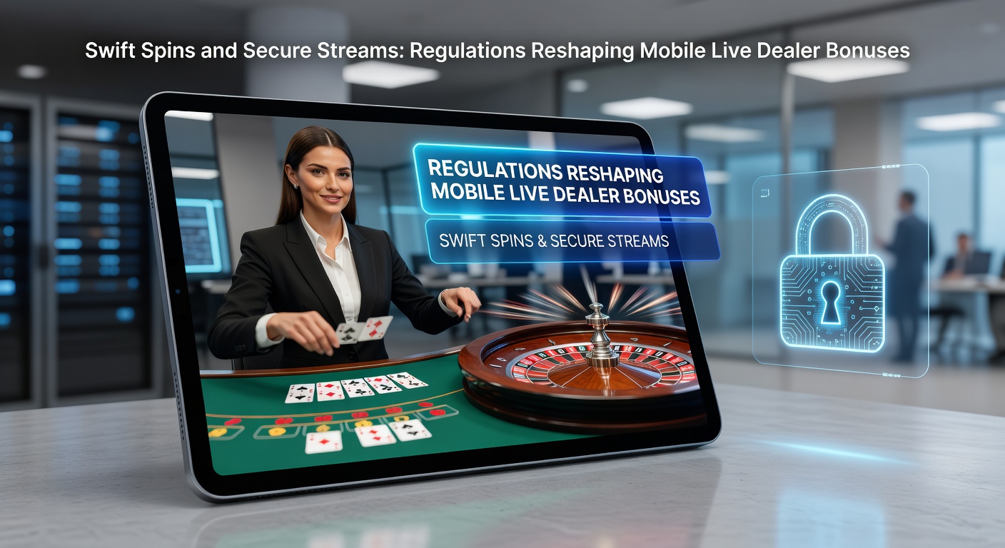 Mobile Live-Dealer-Spiele mit schnellen Spins auf Smartphone-Bildschirm, umgeben von regulatorischen Symbolen wie Schlüsseln und Schloss für Sicherheit